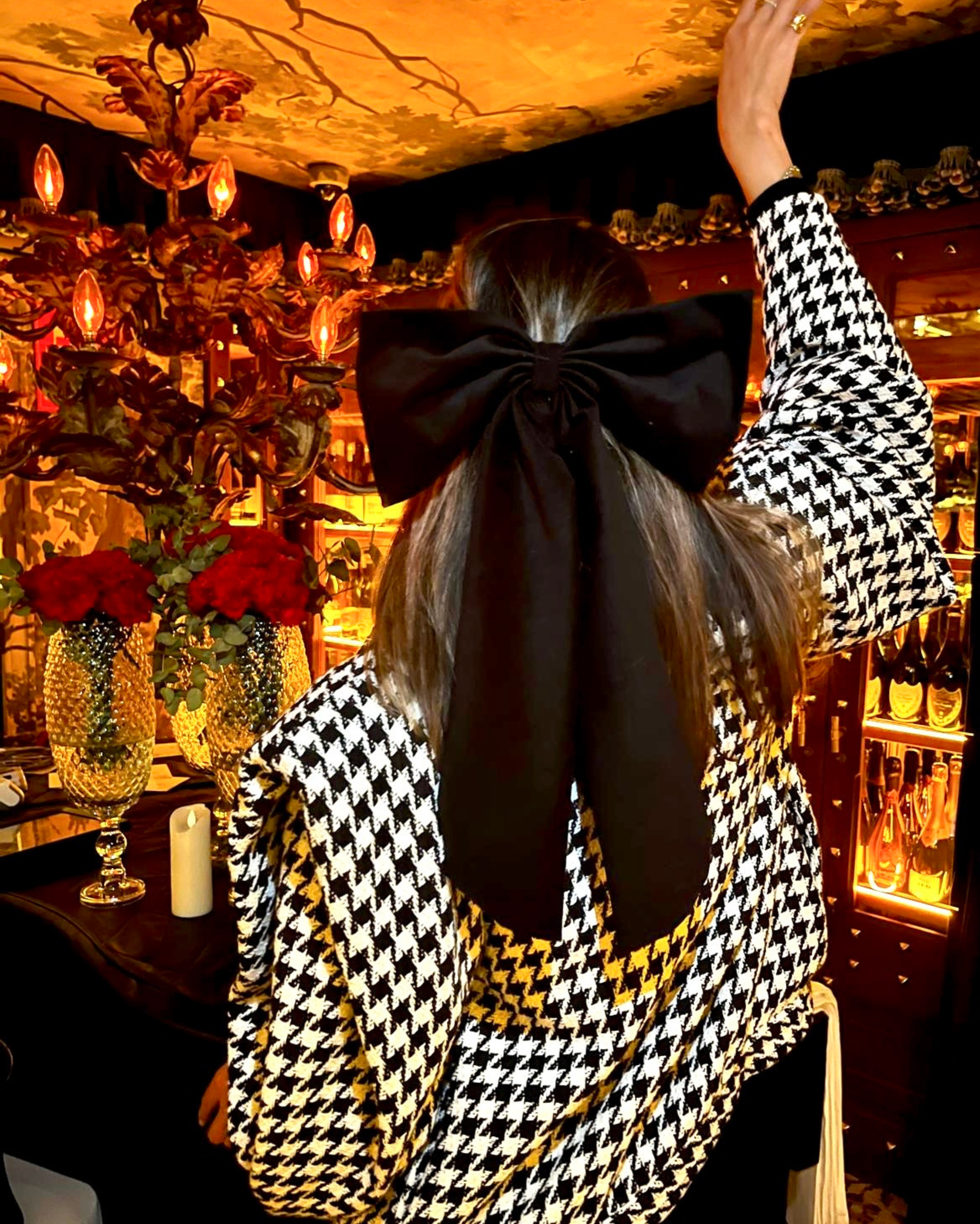 Lazo Papillon · Terciopelo negro