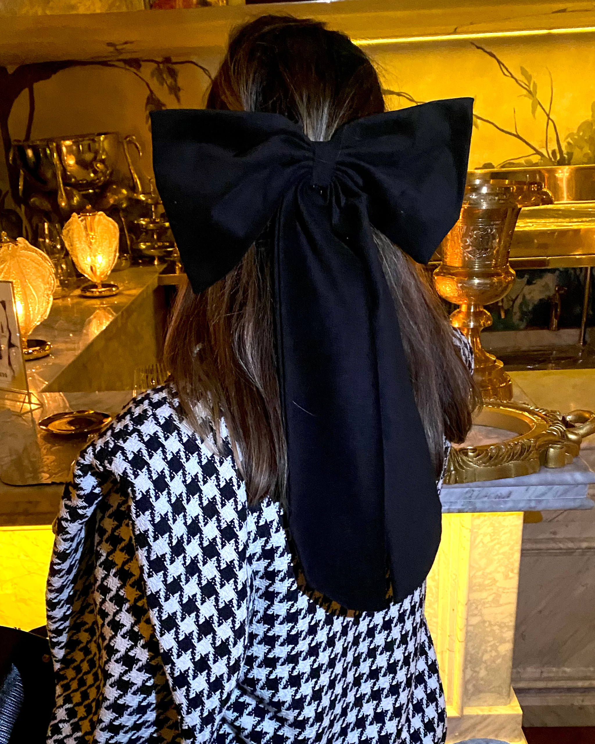 Lazo Papillon · Terciopelo negro