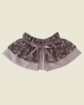 Cuello Ondine flores bebé - niña · púrpura y gris