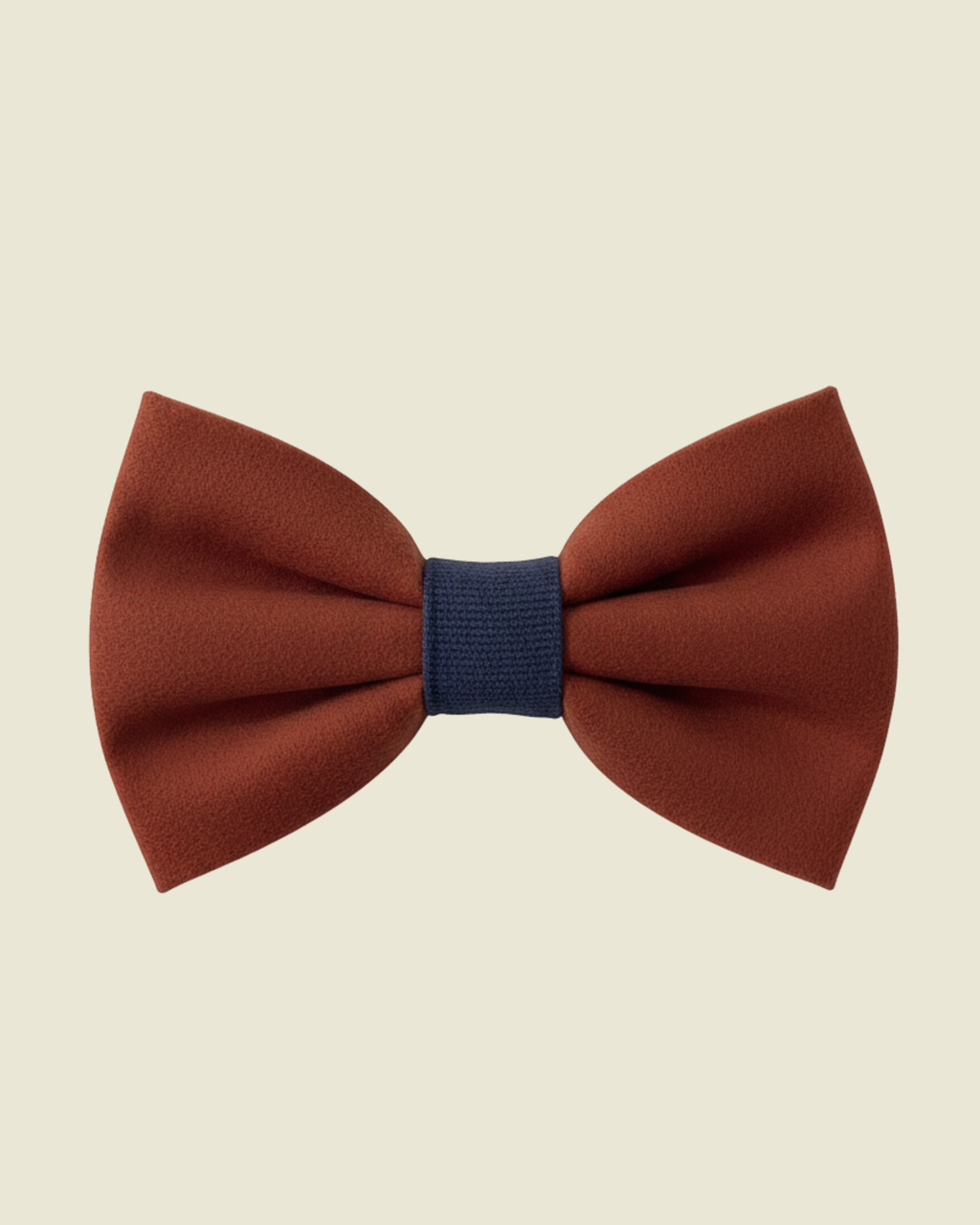 Lazo Coquette terciopelo caldero y azul marino