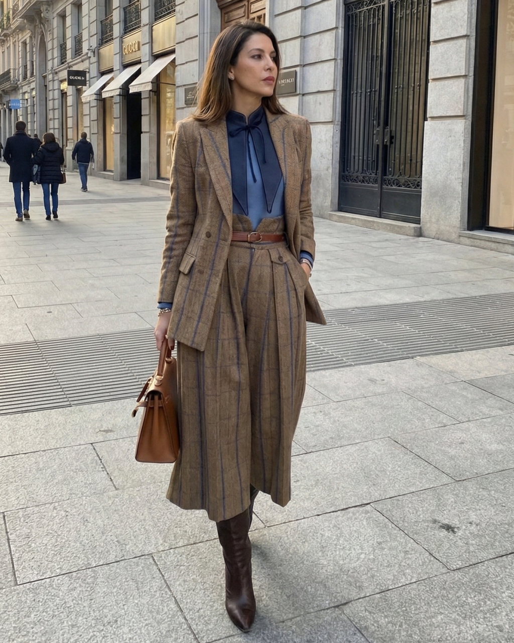 Cuello Marquis · MUJER · Terciopelo rojo y azul empolvado (reversible)