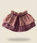 Cuello Ondine bebé – niña · terciopelo rose y berenjena