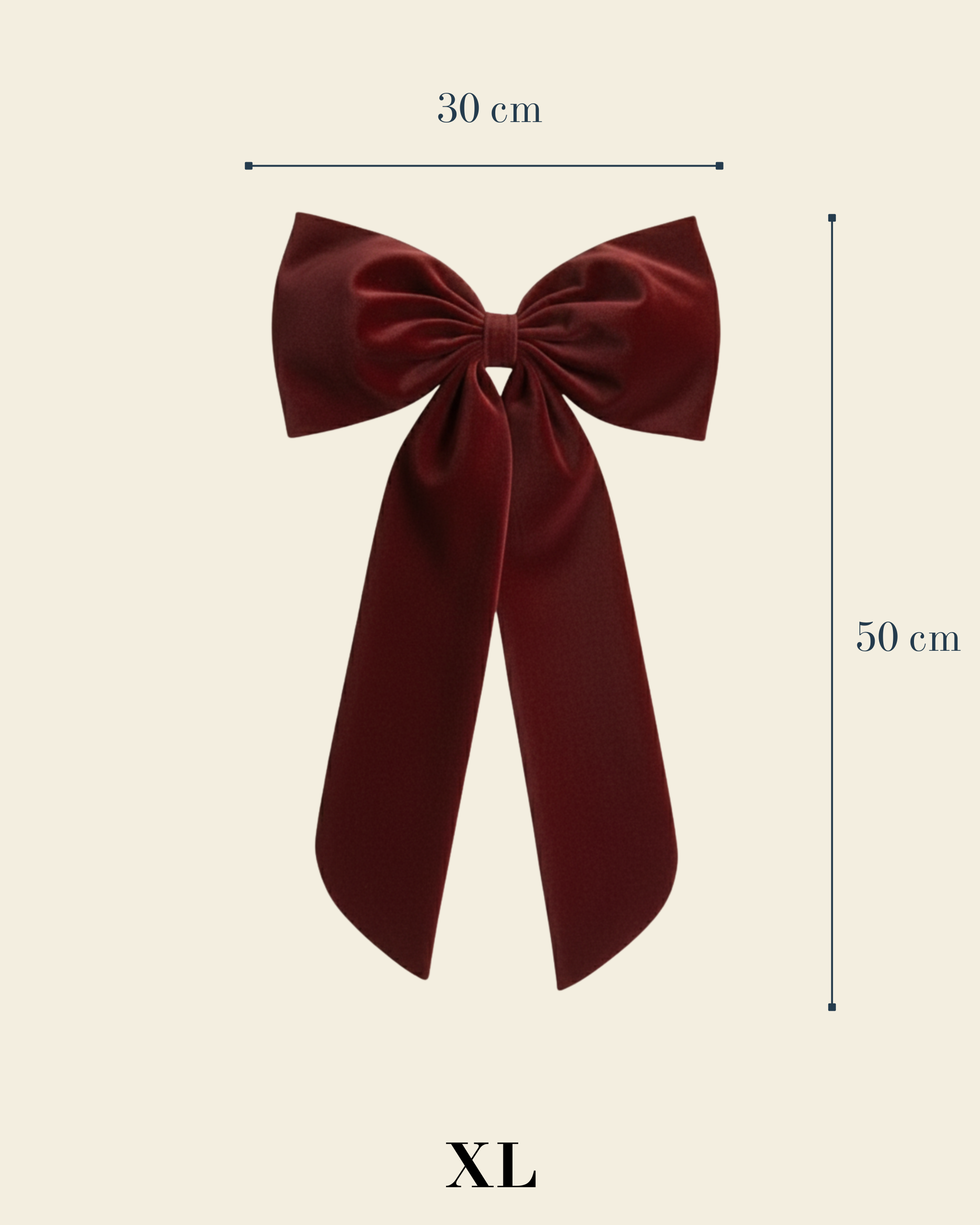 Lazo Papillon · Terciopelo granate