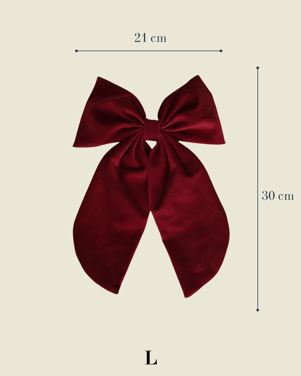 Lazo Papillon · Terciopelo granate