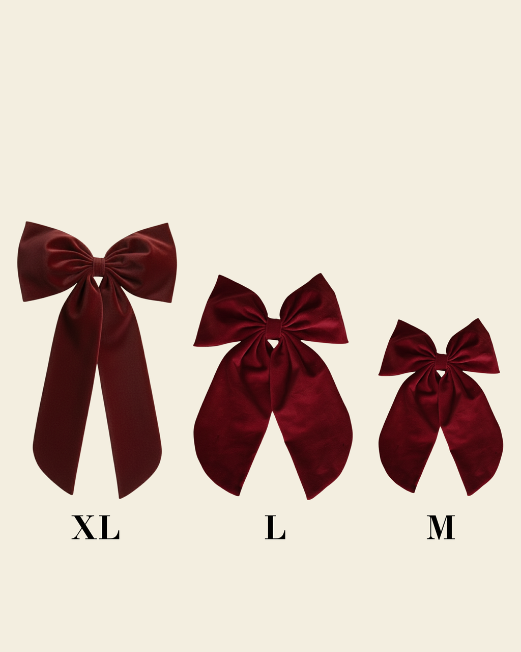 Lazo Papillon · Terciopelo granate