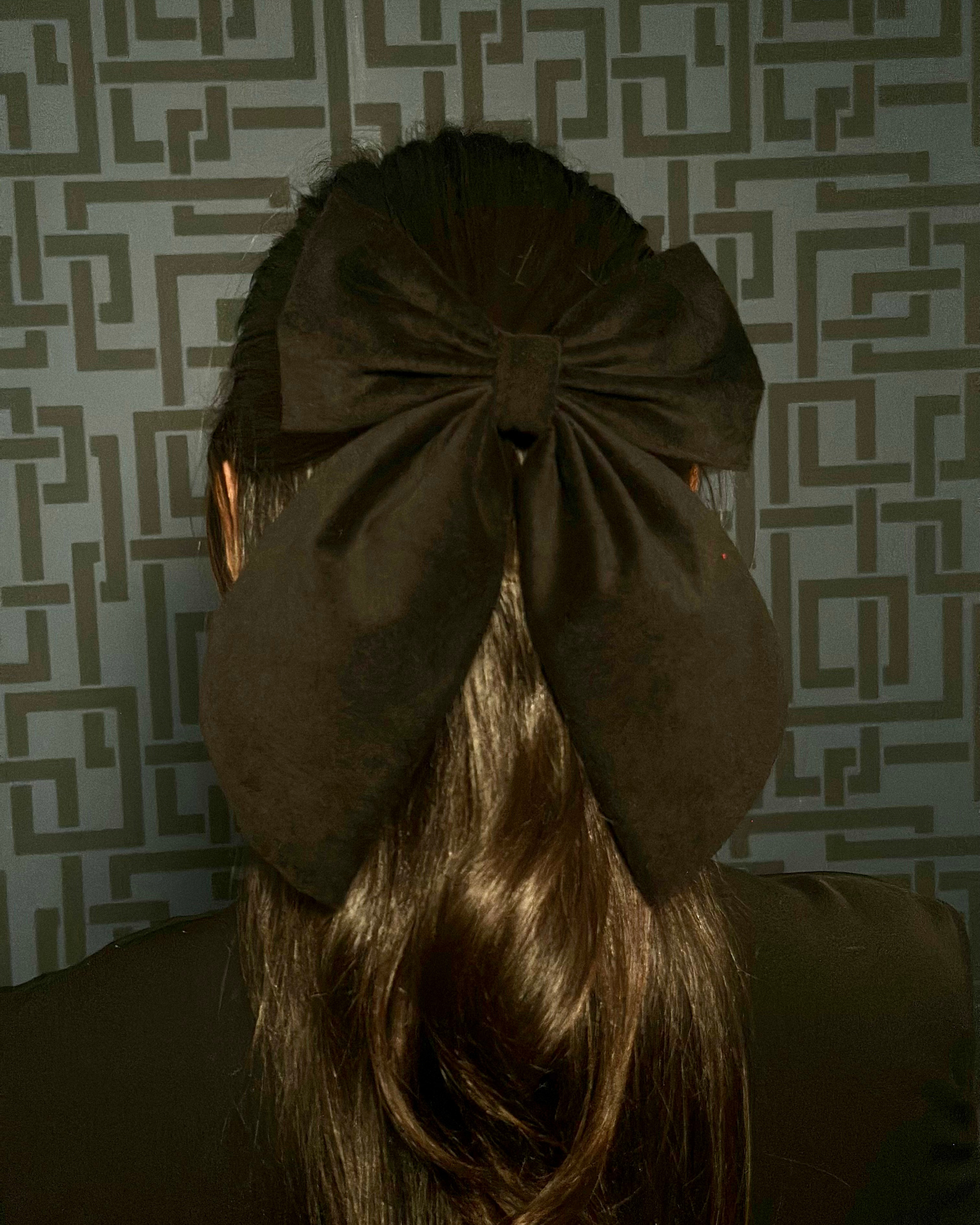 Lazo Papillon · Terciopelo negro