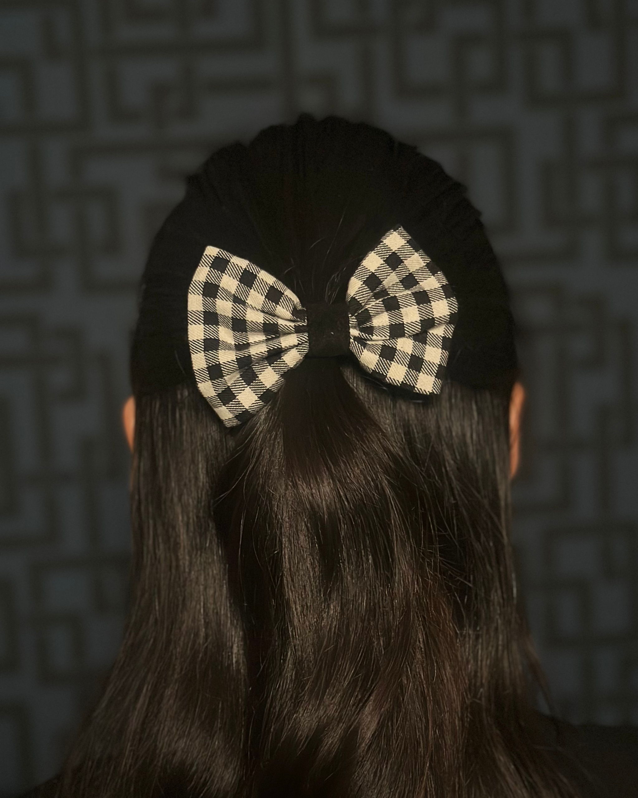 Lazo Cleo · Vichy blanco y negro