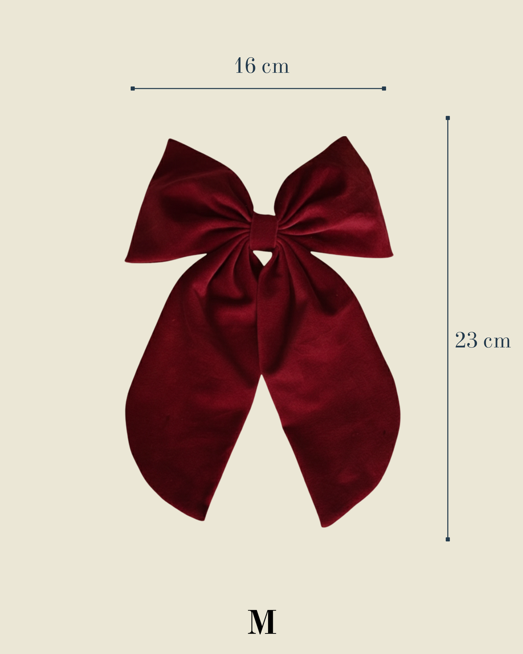 Lazo Papillon · Terciopelo granate